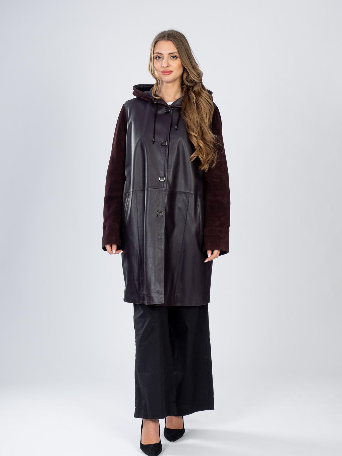 Плащ женский из натуральной кожи Via Valente Р-163