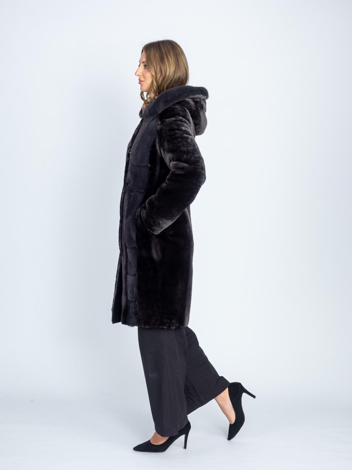 Шуба женская из меха овчины МиРель М 1411 