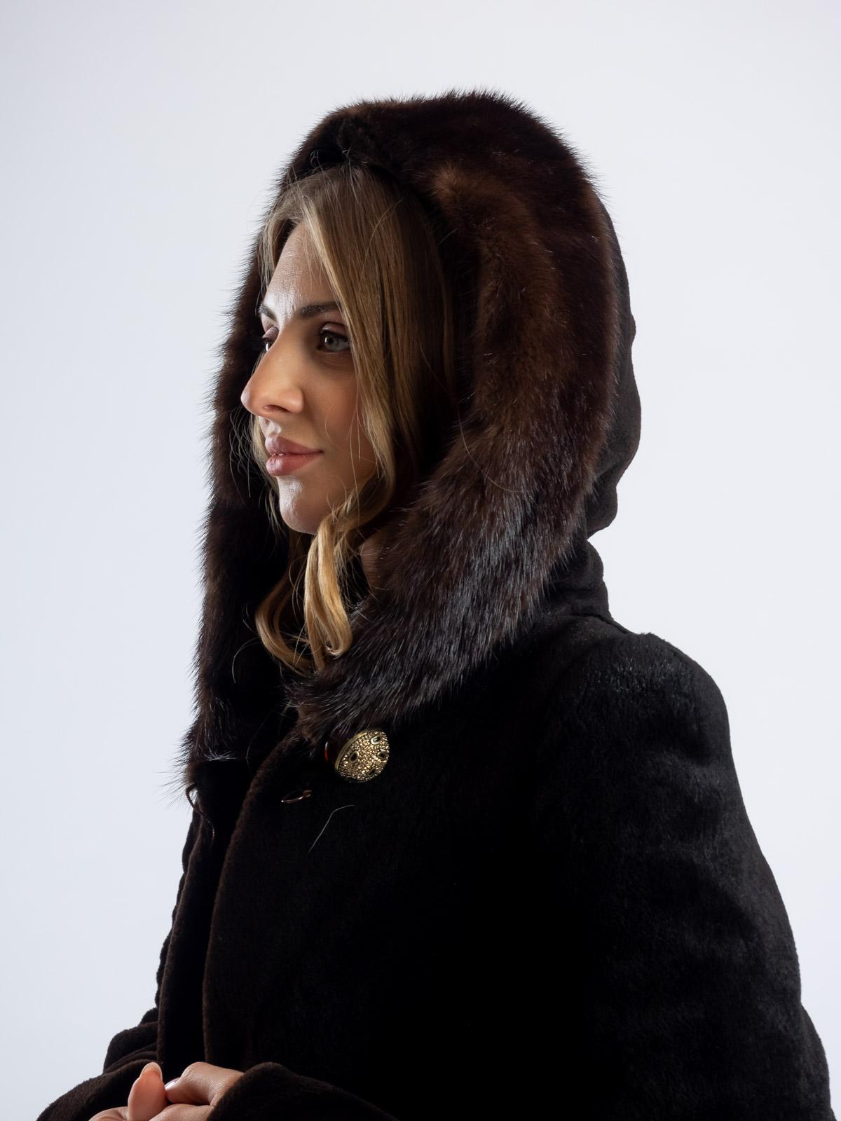 Шуба из меха нутрии Золотой Олимп Лиля