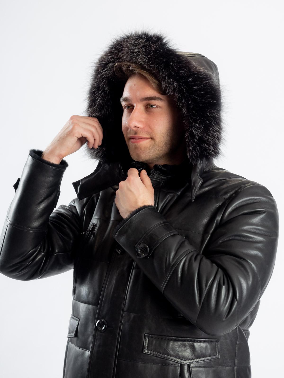 Куртка кожаная с подкладом из овчины Virado 4964