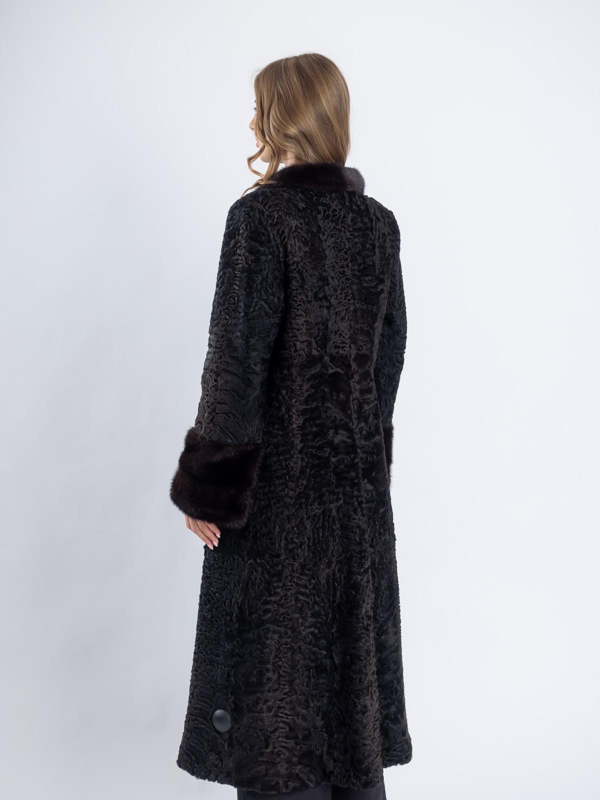 Шуба из меха каракуля Белка 4048А