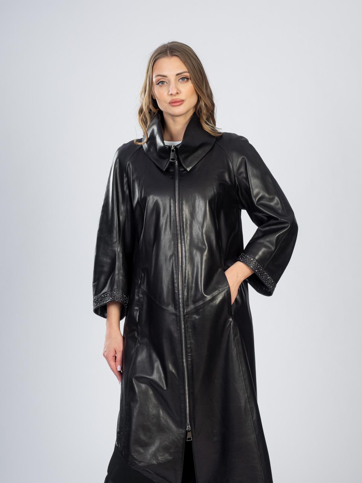 Плащ женский из натуральной кожи Rose Gialle 124