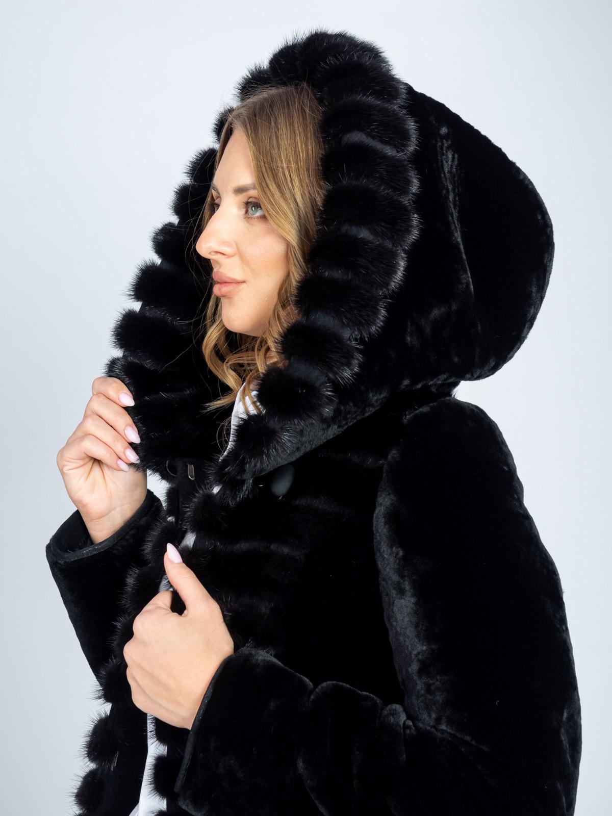 Шуба женская из меха овчины Simakhov 625/3