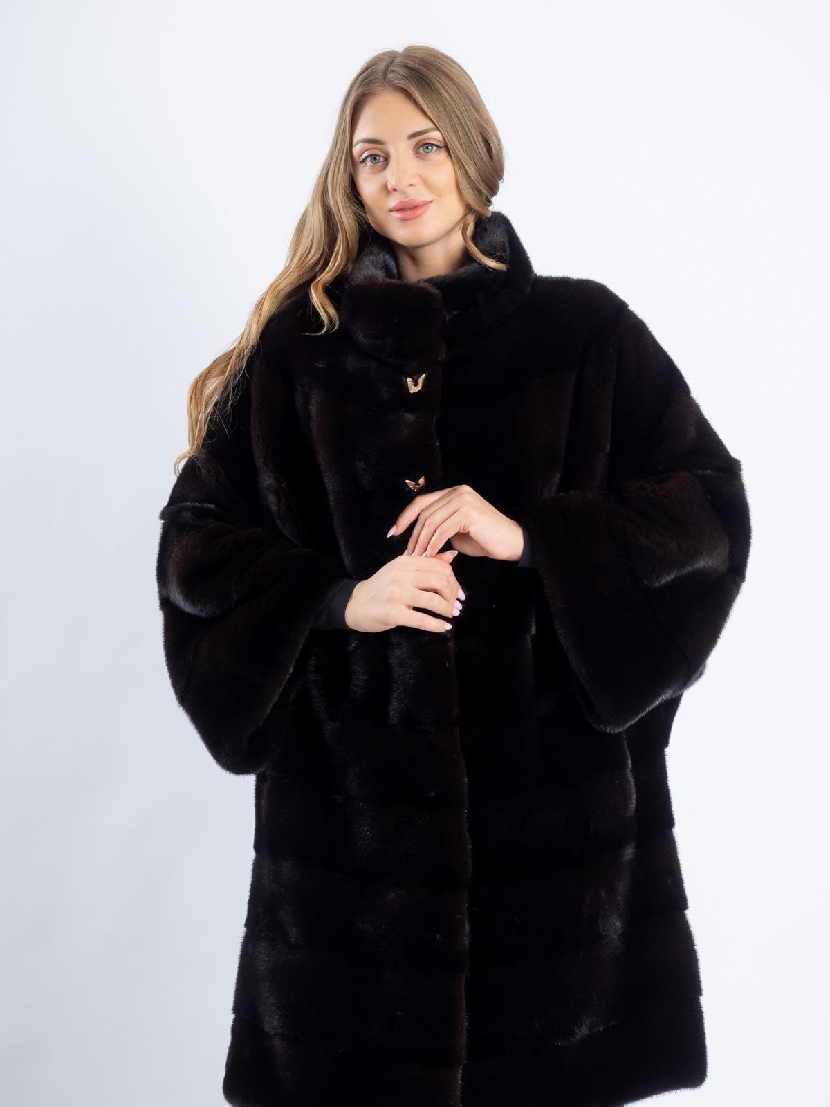 Шуба женская из меха норки Меховая Мода ОМ 6210