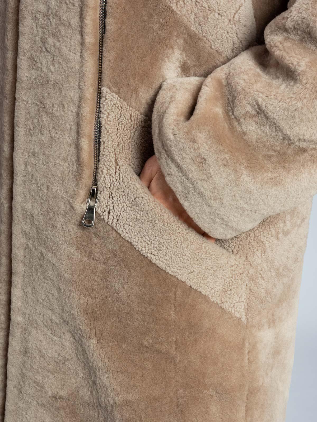 Шуба женская из меха овчины Luxury Элиза