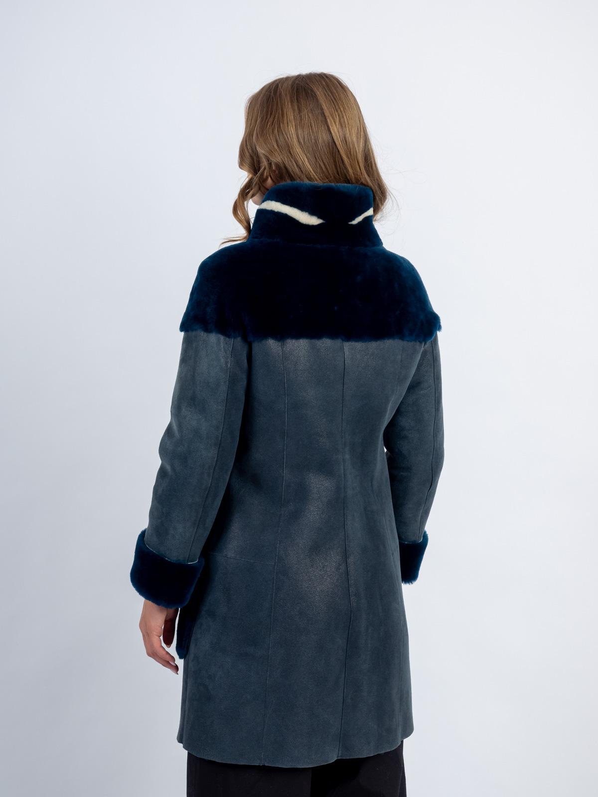 Шуба женская из меха овчины Z-6512