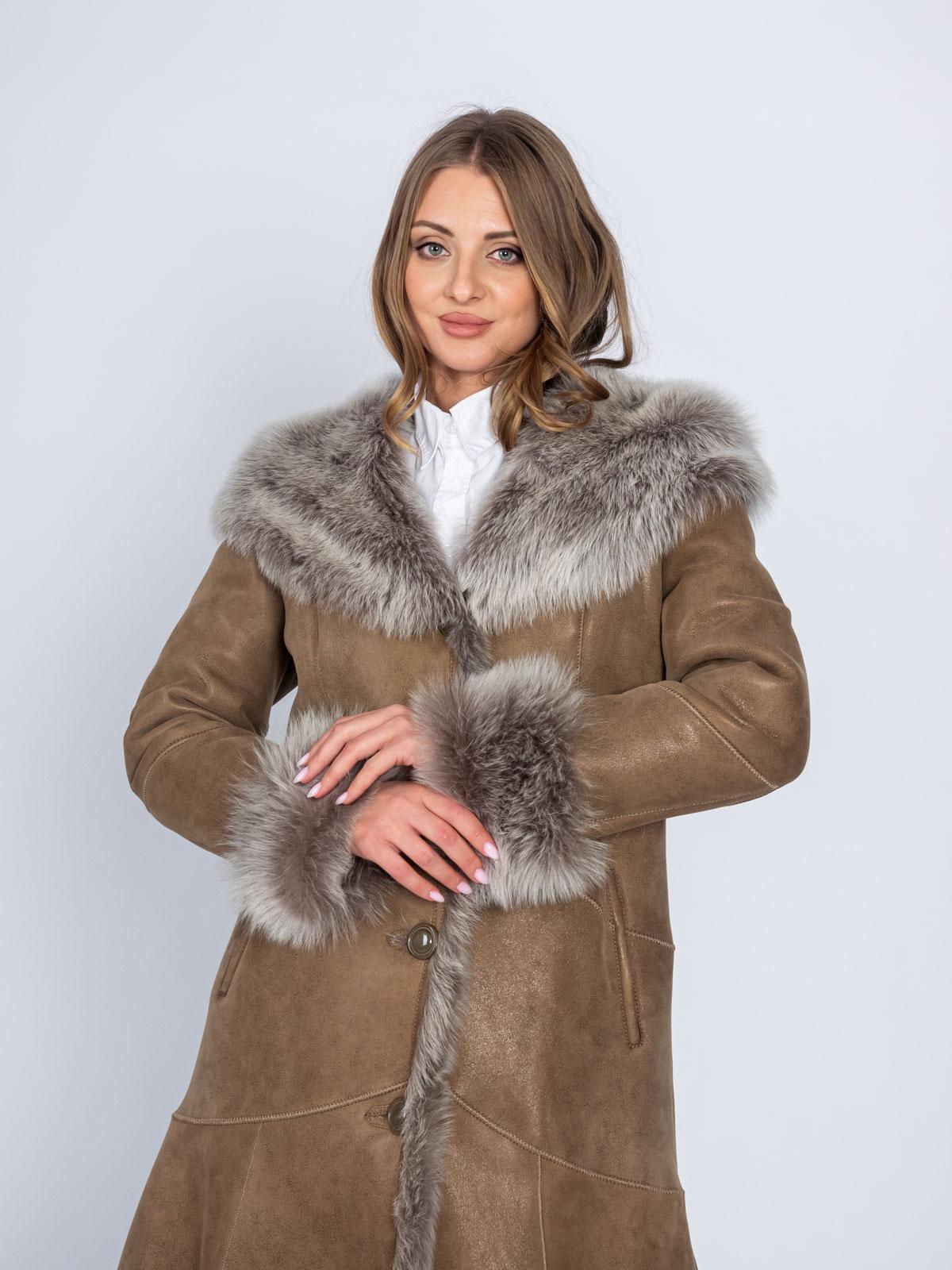 Дубленка женская из овчины Branco pelle S2488