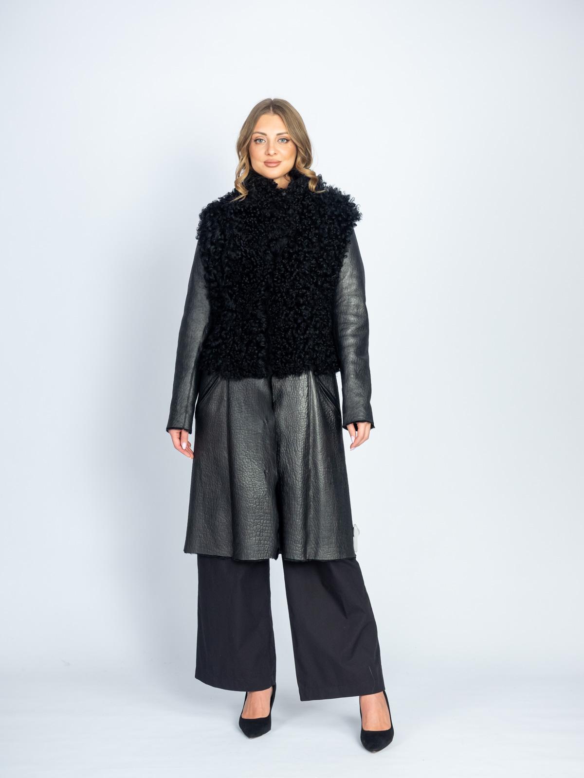 Дубленка из меха овчины Diva's 17-1603