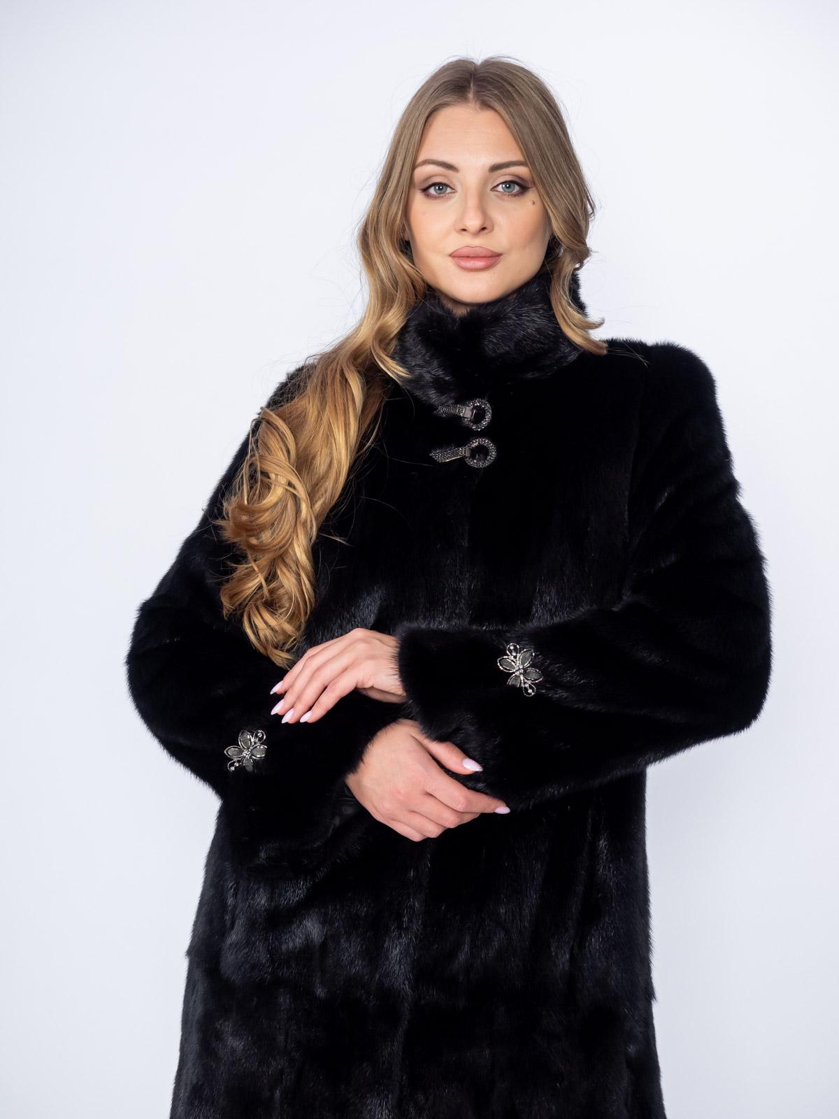 Шуба из меха норки Классика Гаде