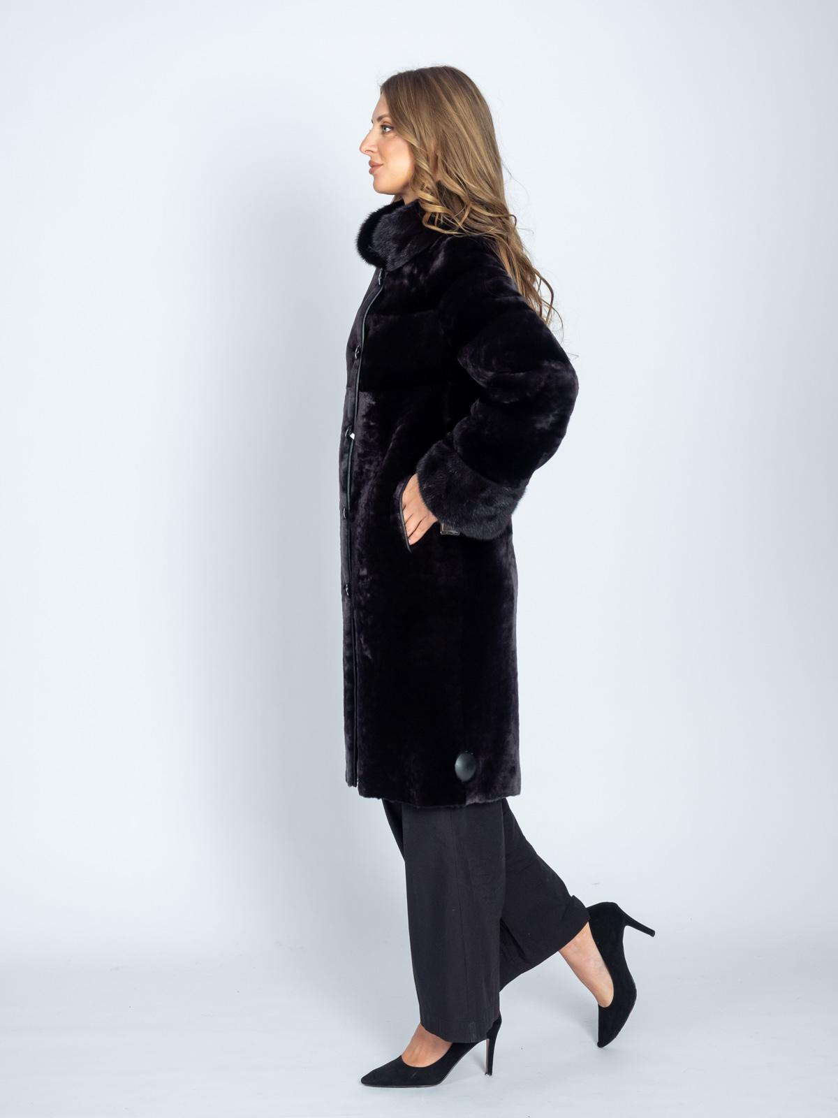 Шуба женская из меха овчины DF DANIEL FURS Р-33