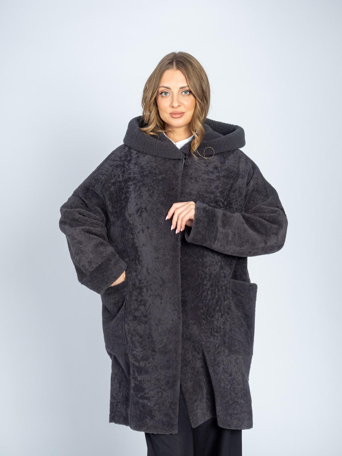 Шуба женская из меха овчины Юник КБ-1801/1