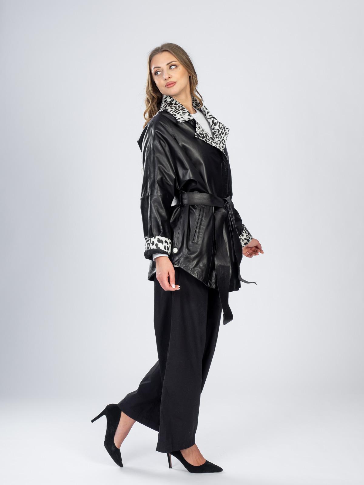 Пальто женское из  натуральной кожи Boni Pelle 24 Z 030