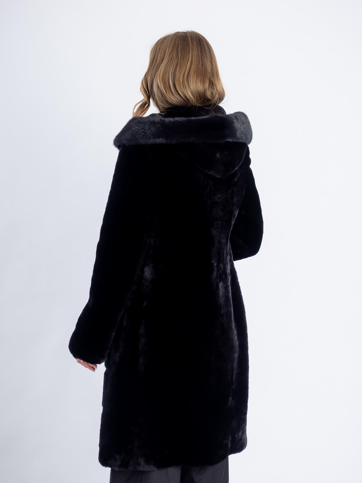 Шуба из меха овчины женская МиРель 52 М