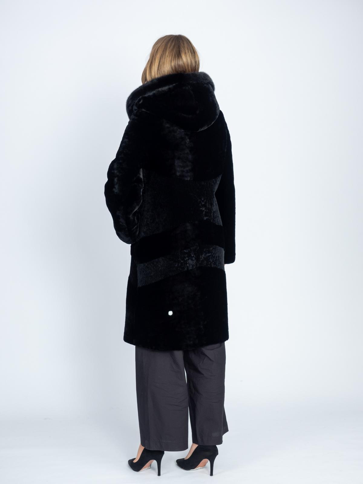 Шуба женская из меха овчины VERA&NIKA ШСР-9078