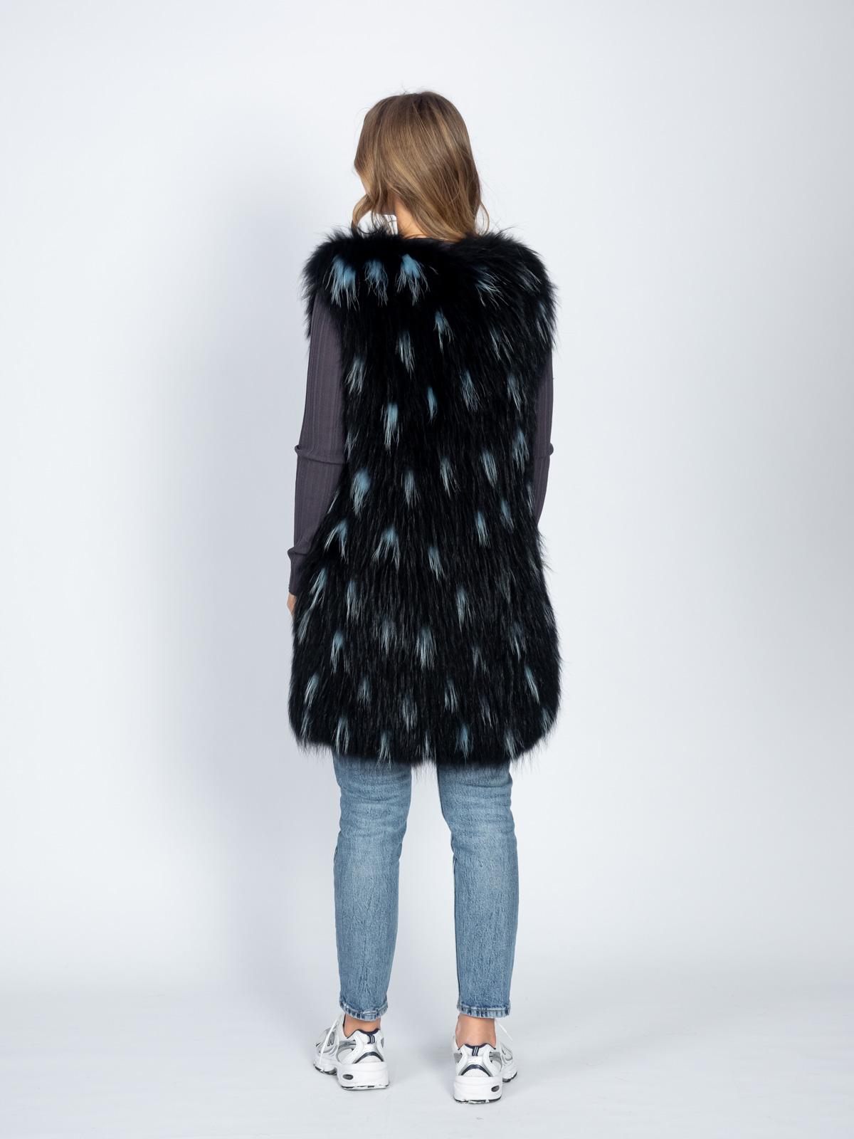 Жилет Империя Меха енот 