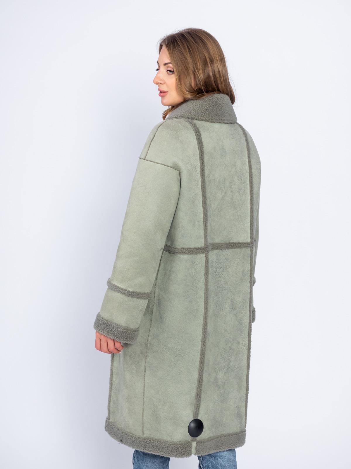 Шуба двусторонняя из эко-меха Simakhov SM49