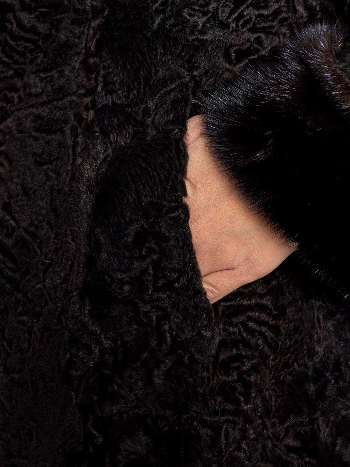 Шуба из меха каракуля Багира Л 83/2