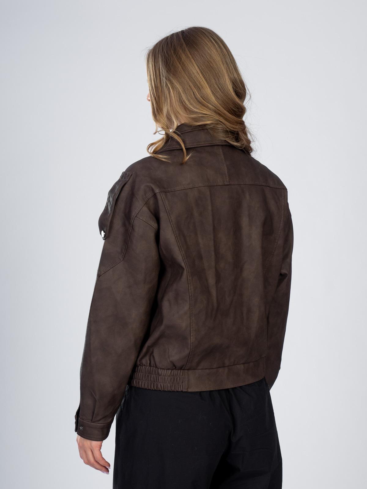 Куртка женская из эко-кожи 2558