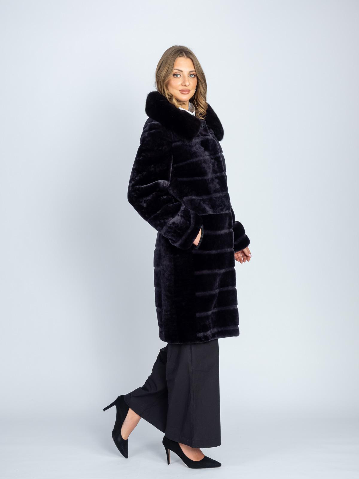 Шуба женская из меха овчины Emilio Furs 3СД-5748