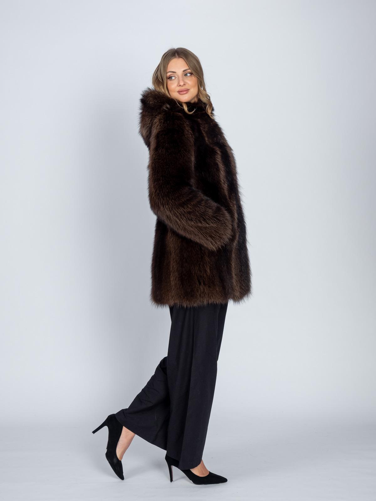 Шуба из меха енота Меха России 288-к