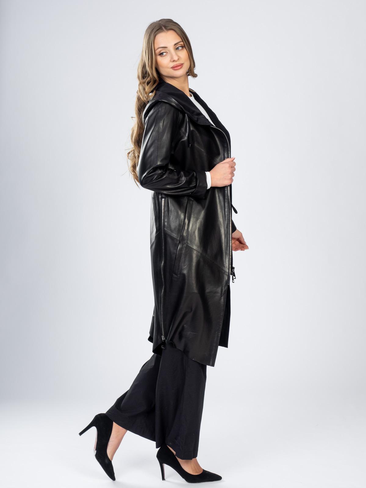 Пальто женское из натуральной кожи Rose Gialle 137