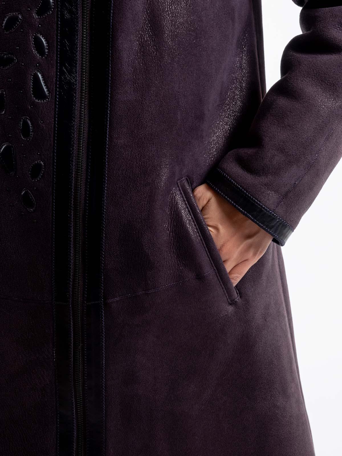 Дубленка женская из меха овчины LINDI WEST 4096-110T