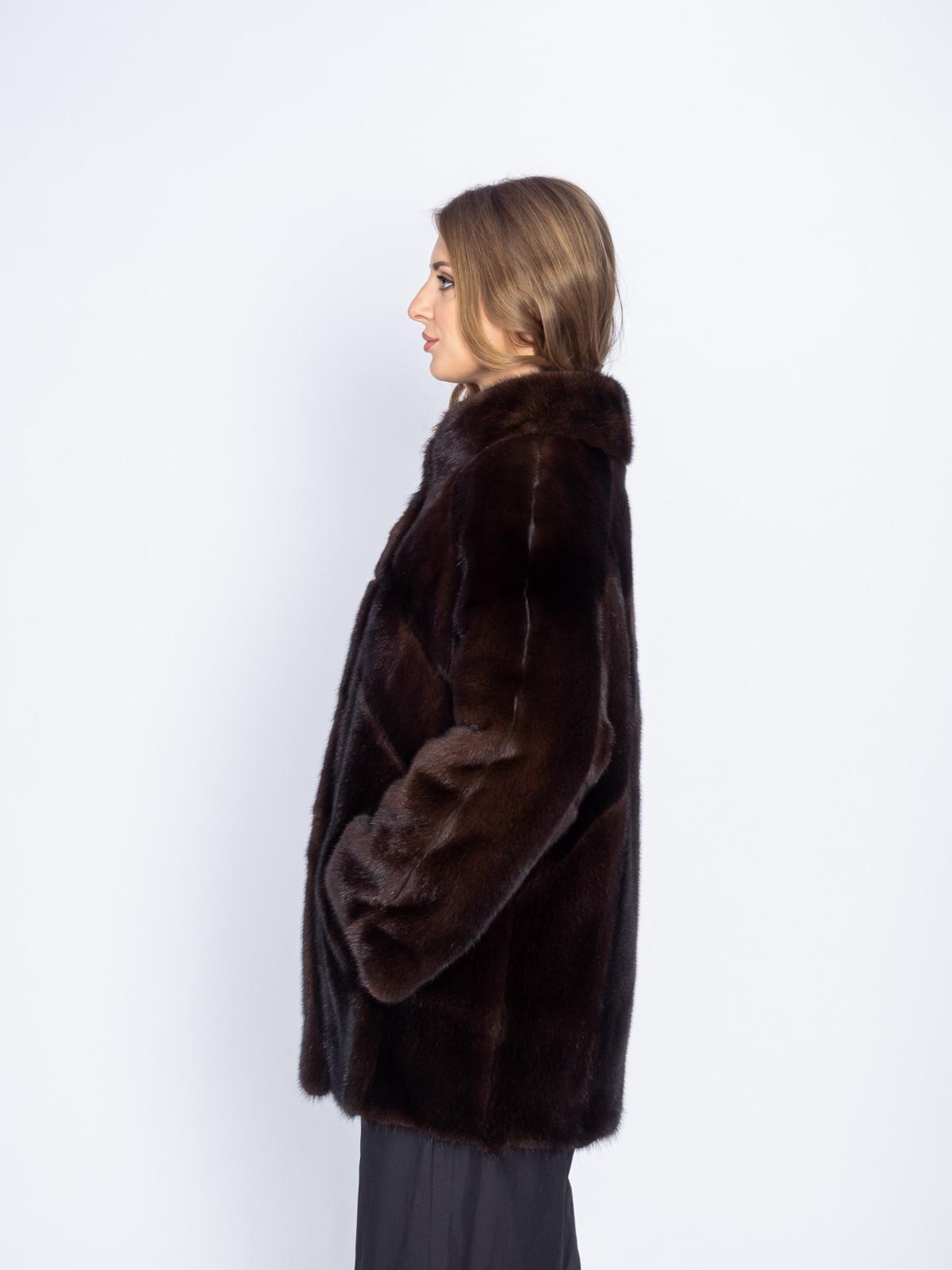 Шуба из меха норки женская Меховая Мода 514-1