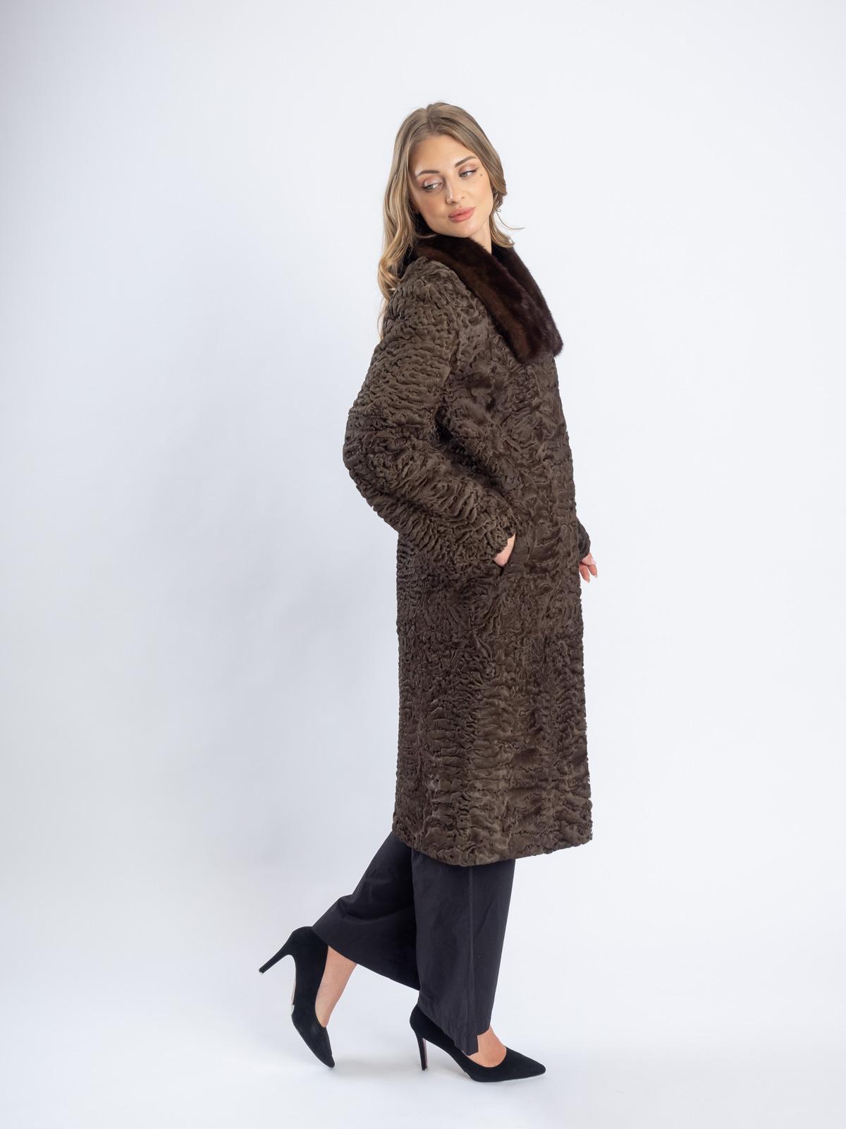 Пальто женское из меха каракуля Белка 9163