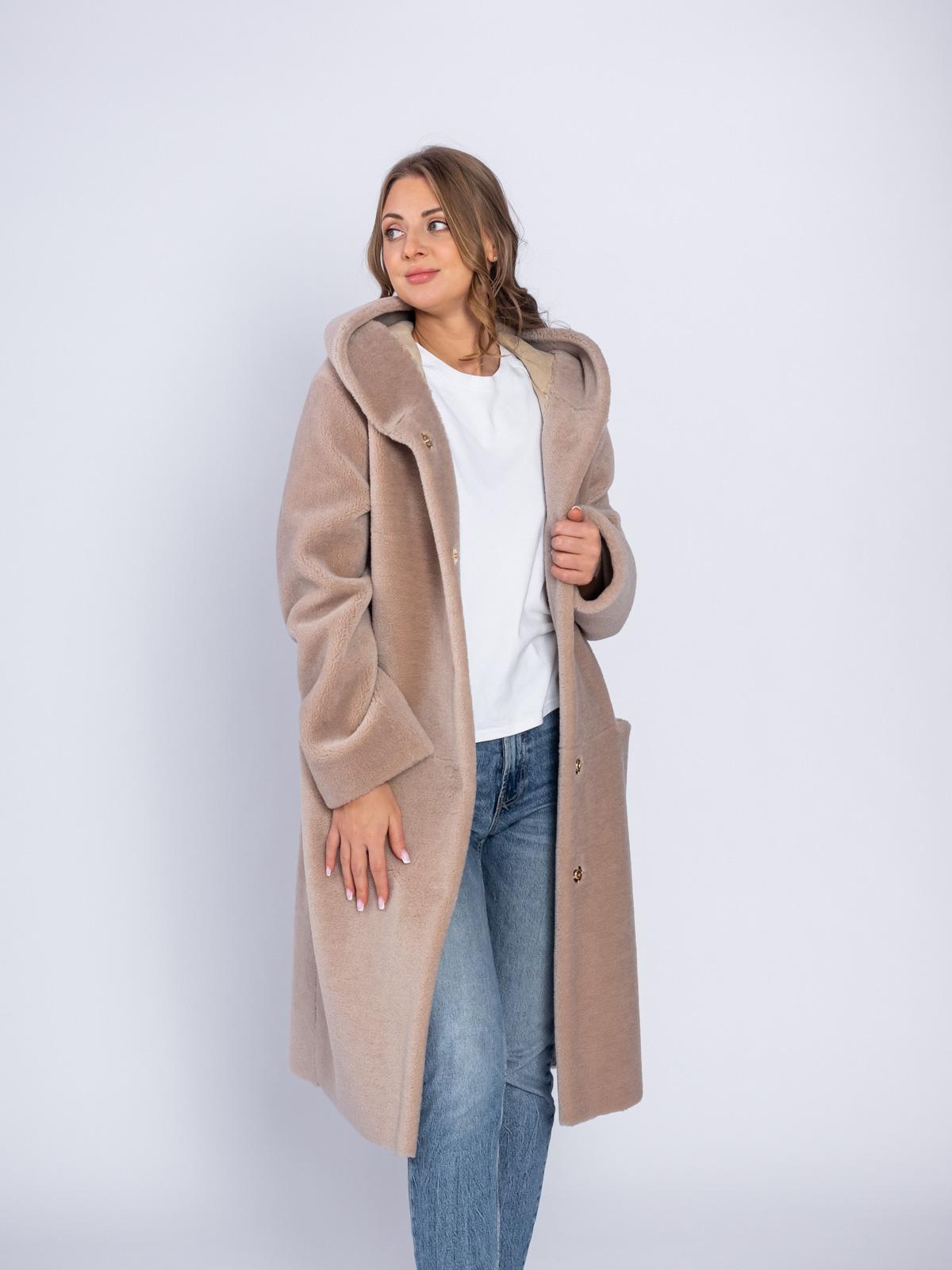 Шуба двусторонняя из эко-меха GRV Premium Furs M-2053/1