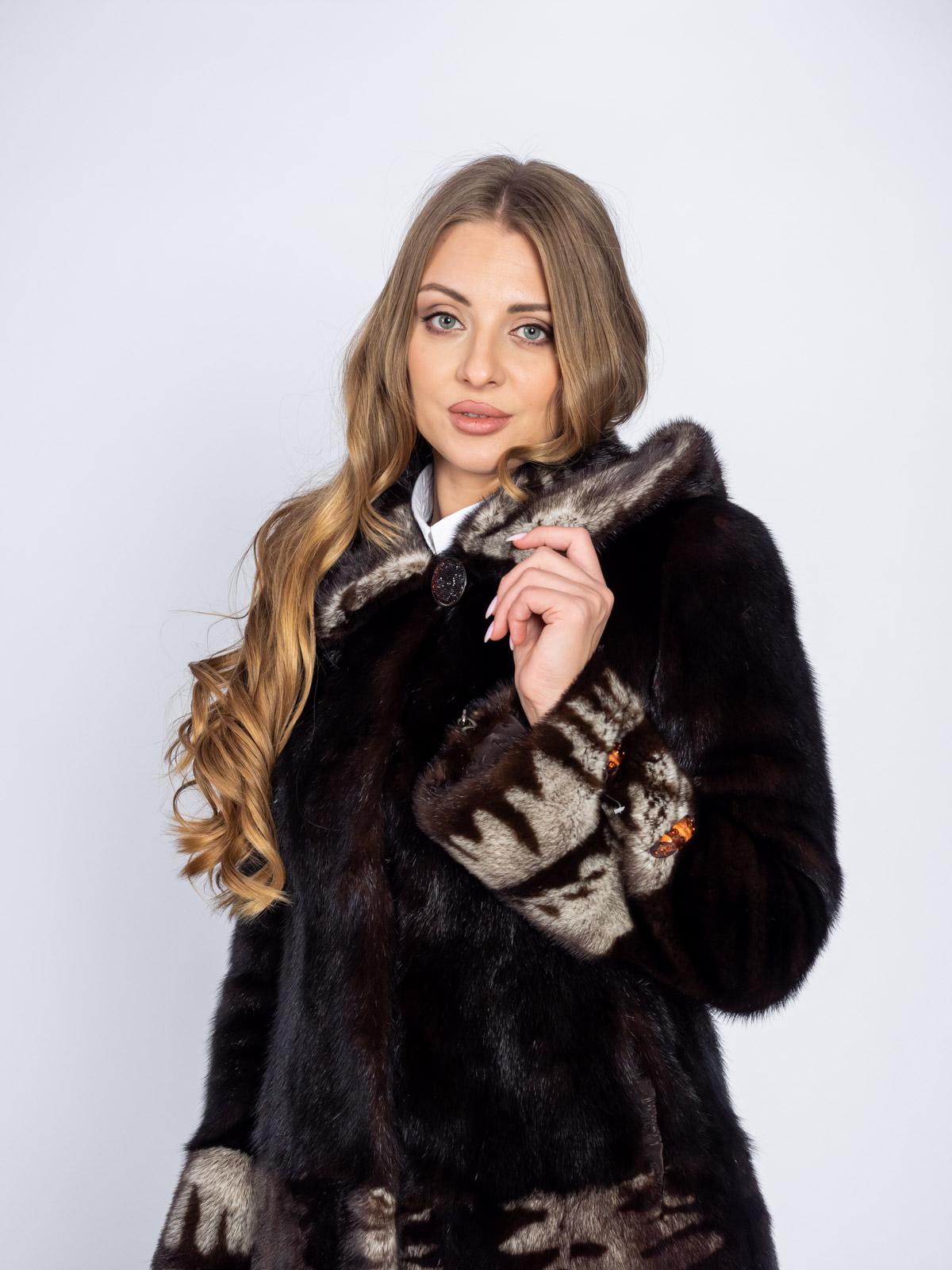 Шуба норковая женская Классика Гаде