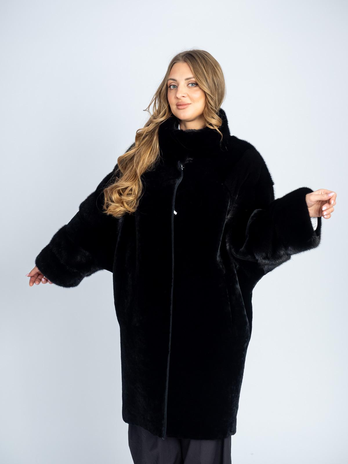 Шуба  женская из меха овчины ADAM FURS Божена