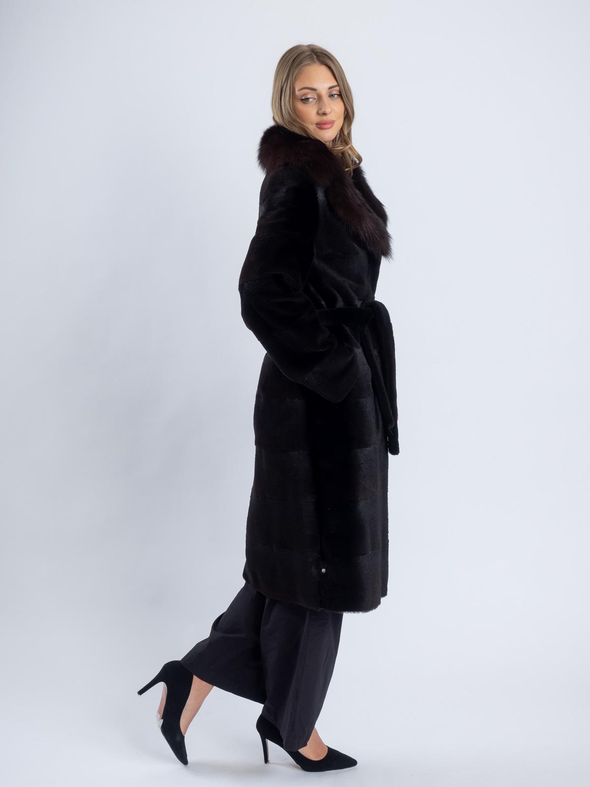 Шуба из меха нутрии женская Золотой Олимп Камила