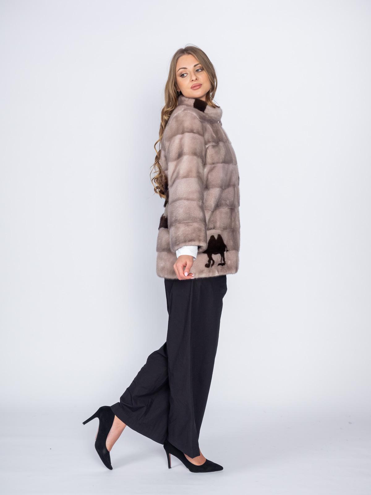 Шуба норковая Меха России Поперечка 