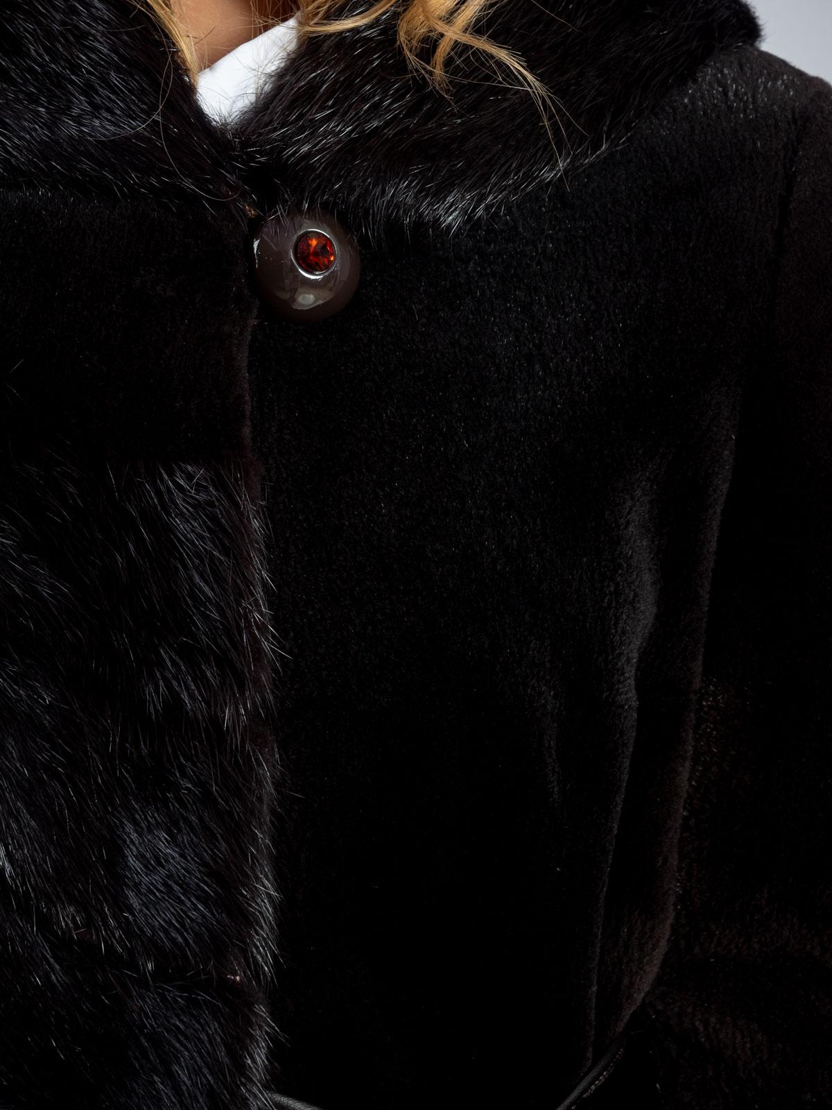 Шуба из меха нутрии Золотой Олимп Маркиза