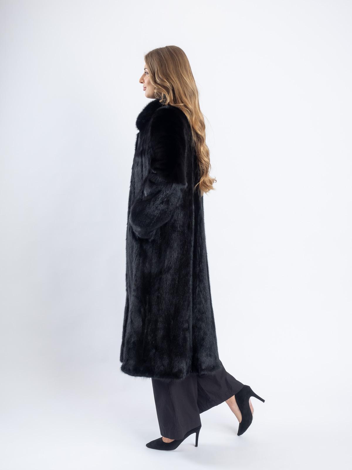 Шуба из меха норки Трапеция роспуск