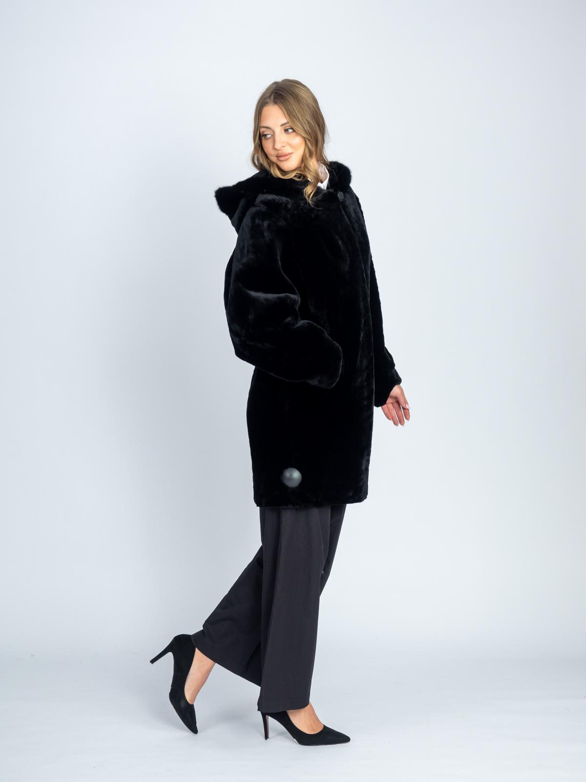 Шуба из меха овчины женская ADAM FURS Офелия 