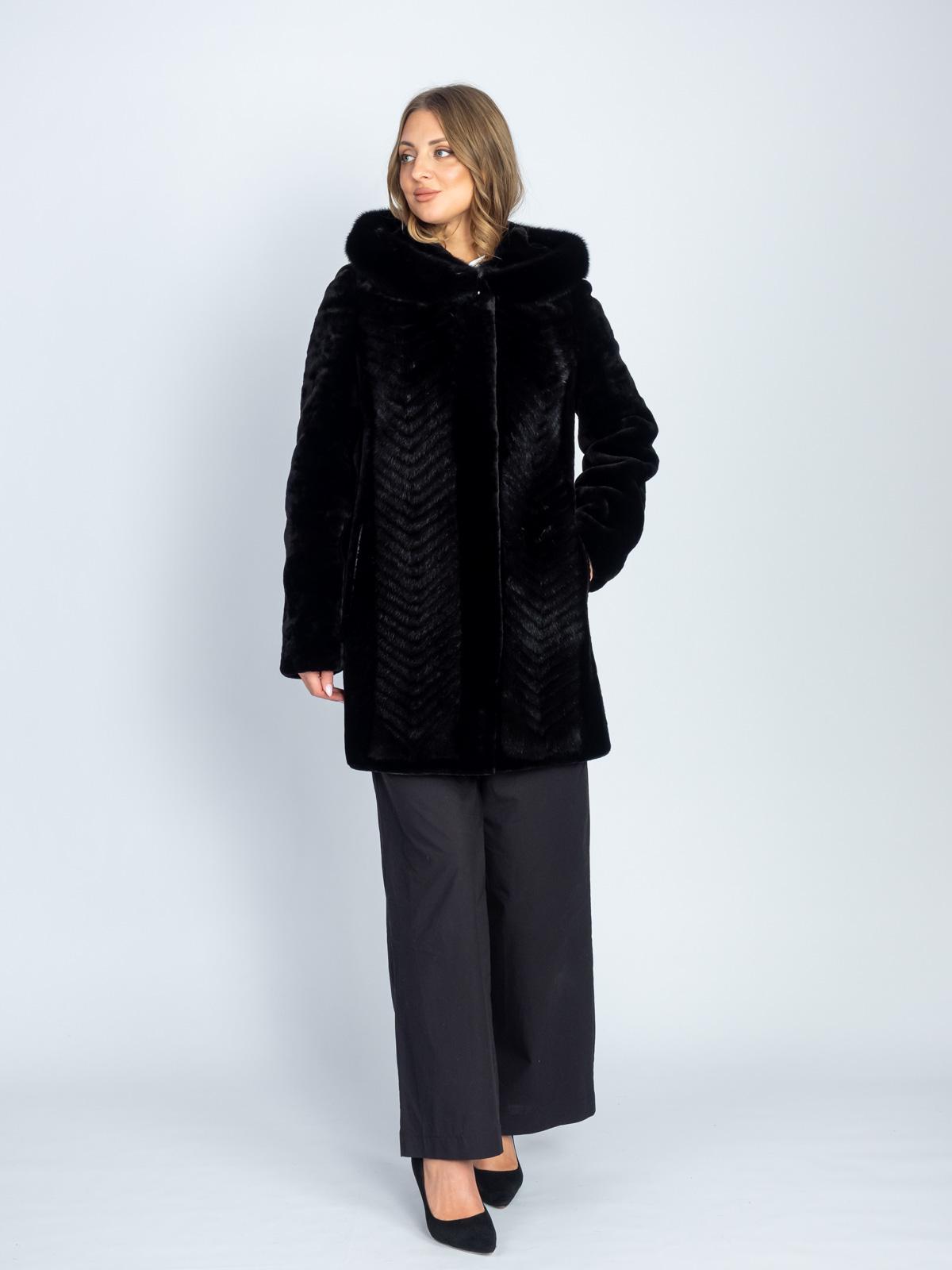 Шуба женская из меха овчины Даниэль С-904