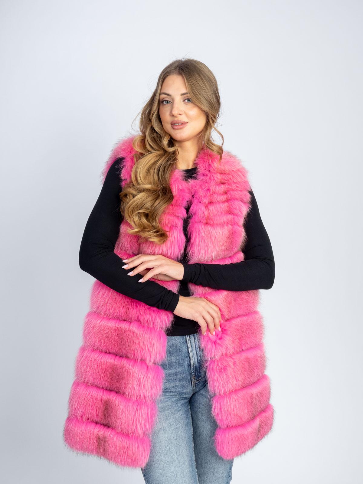 Жилет женский из меха песца Меха России П 3