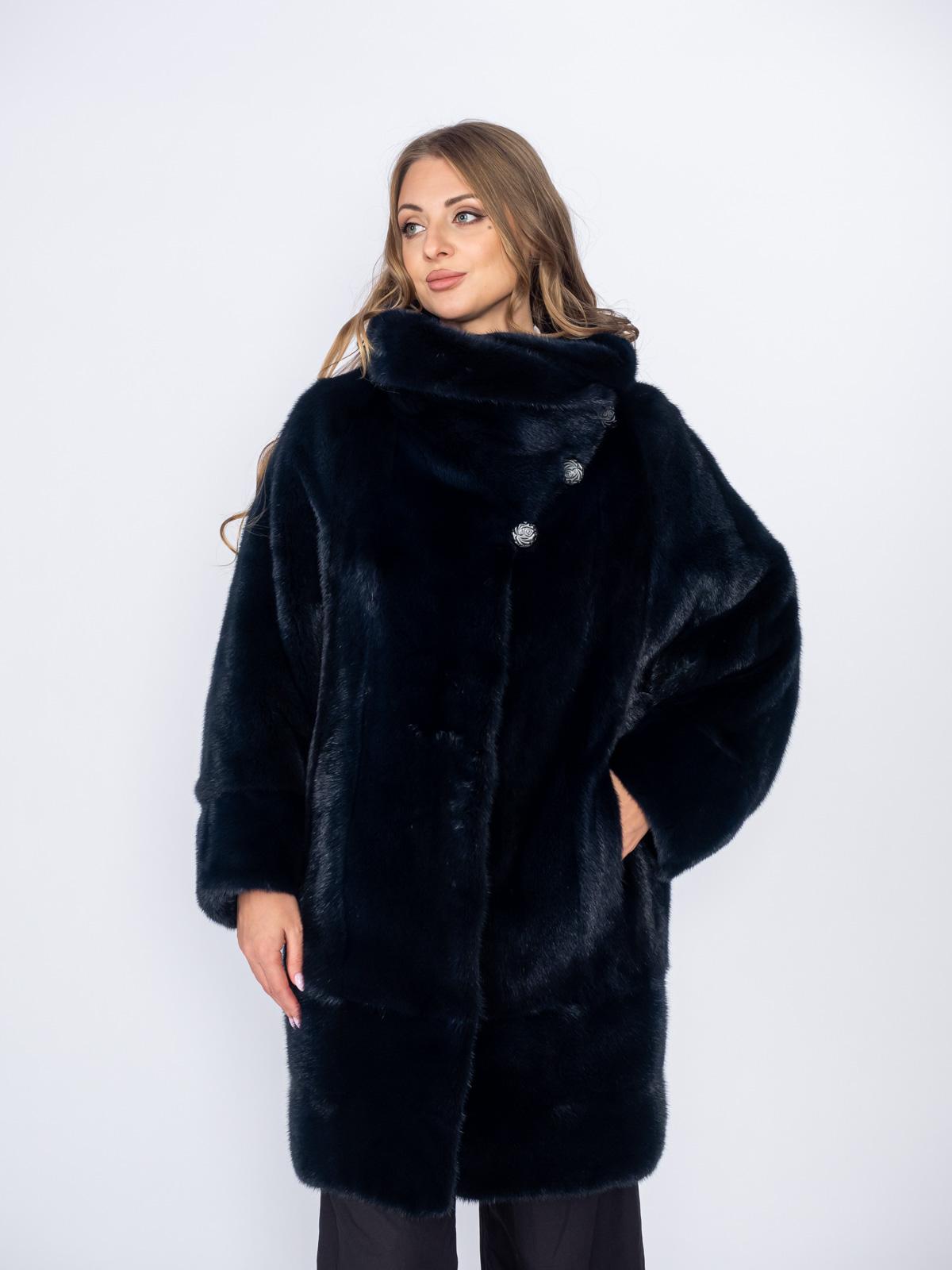 Шуба из меха норки женская Меха России 494-44