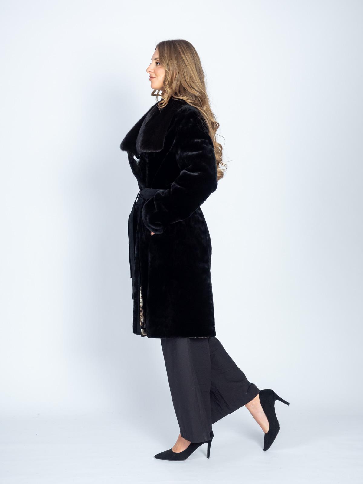 Шуба из меха овчины Рафаэль СД 296(040)