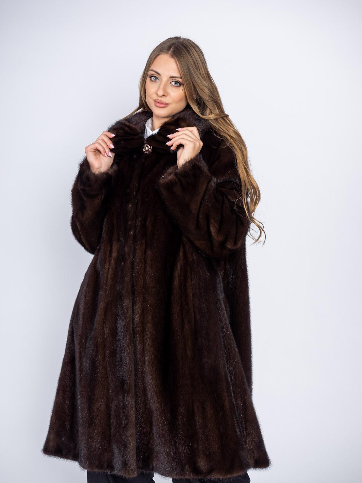 Шуба из меха норки Классика Свингер
