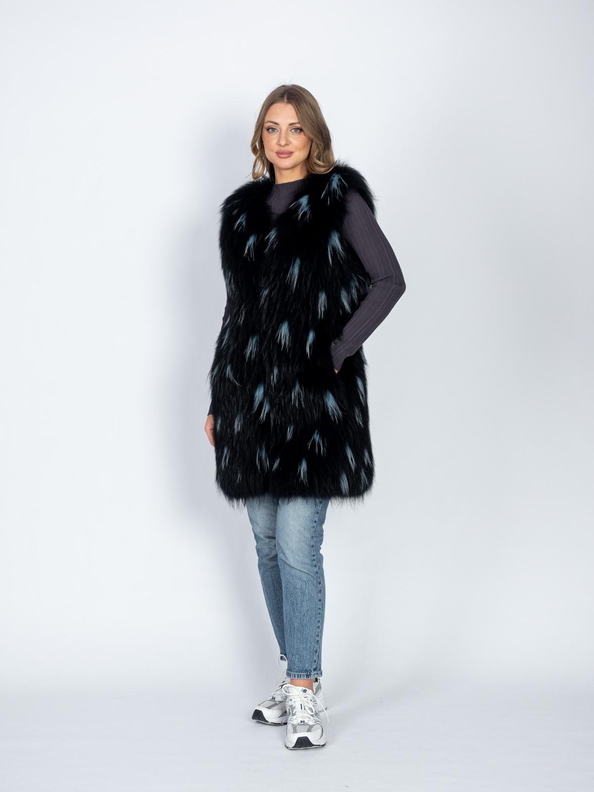 Жилет Империя Меха енот 