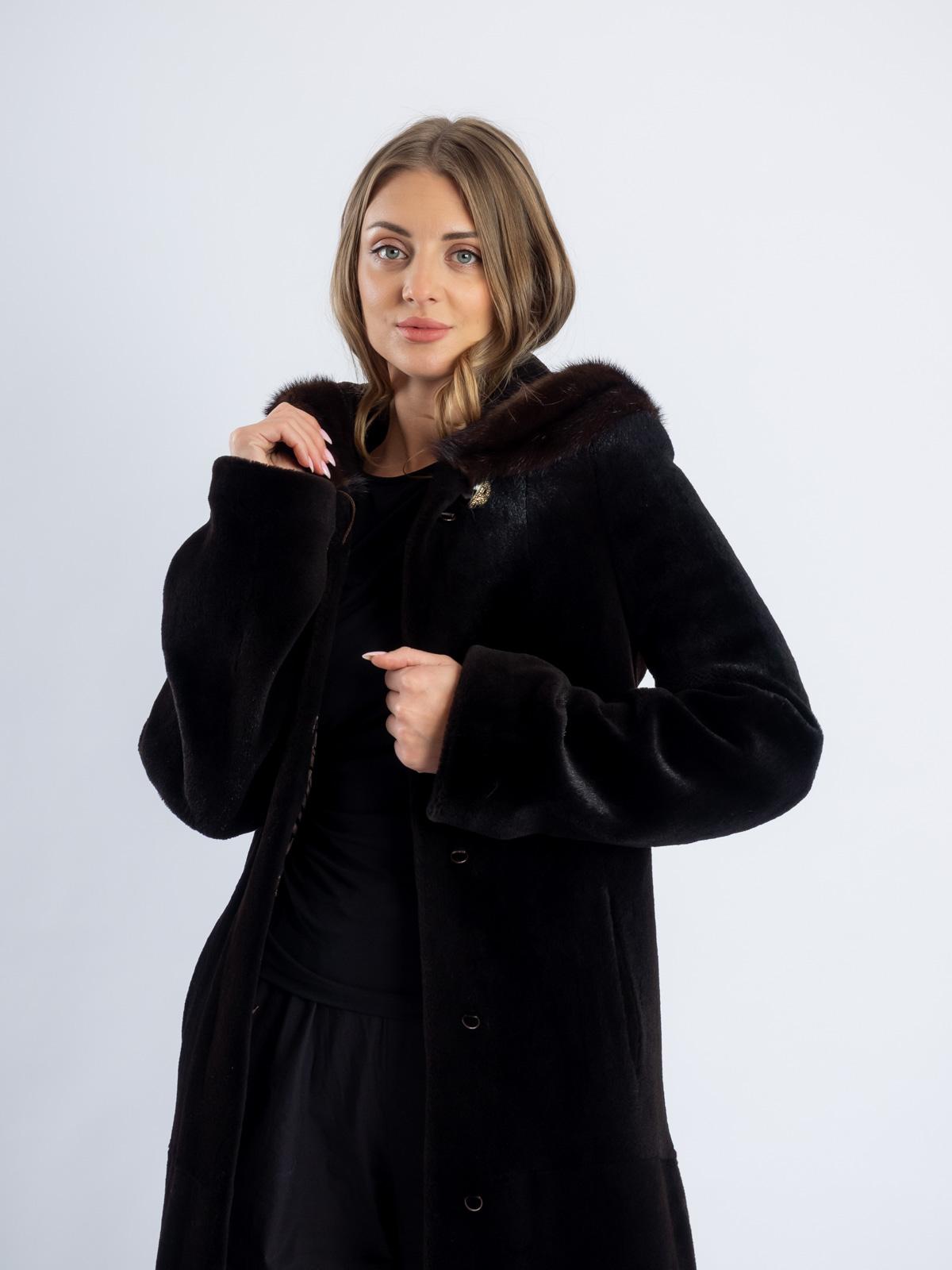 Шуба из меха нутрии Золотой Олимп Лиля