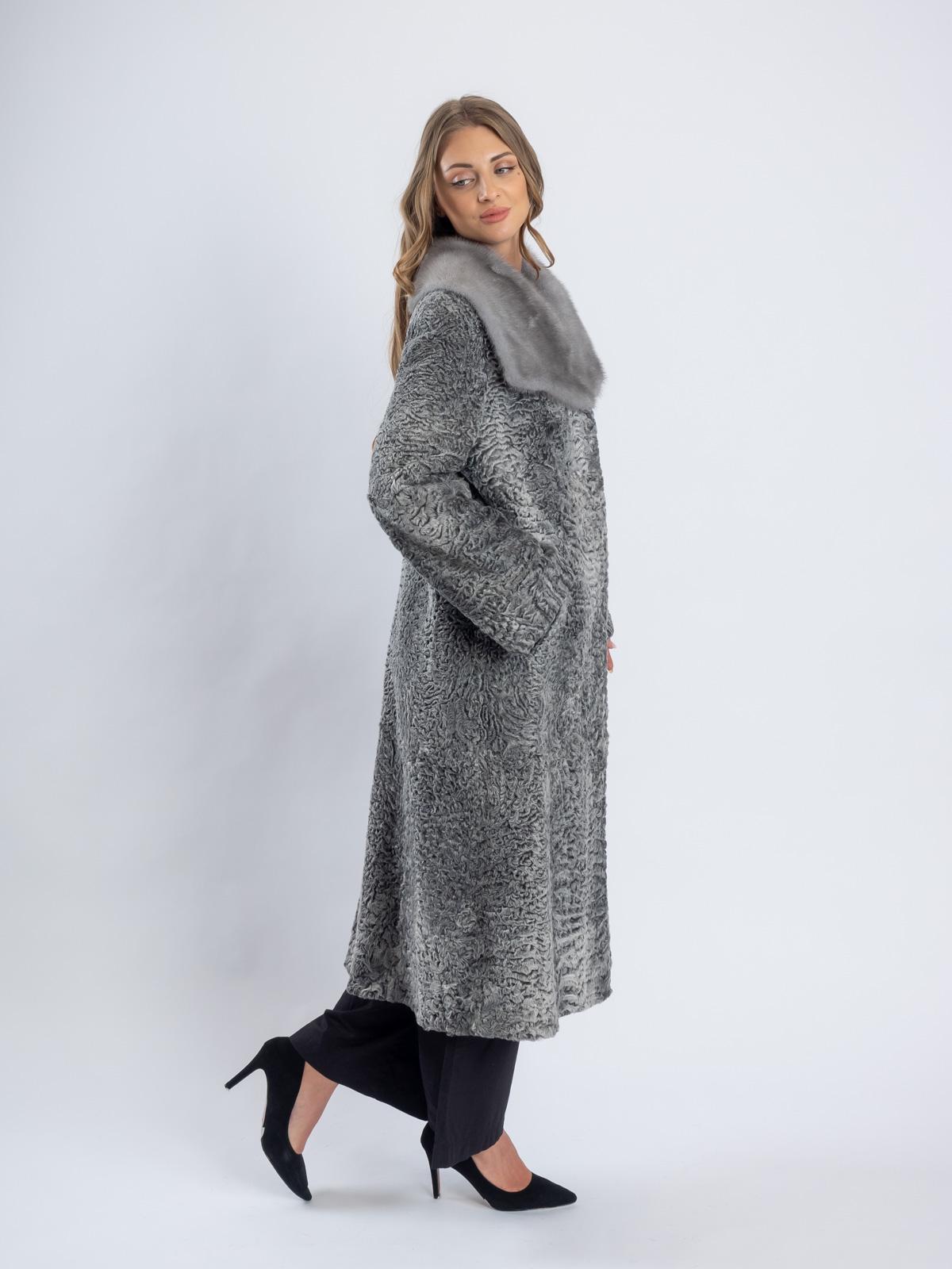 Пальто женское из меха каракуля Белка 4070А