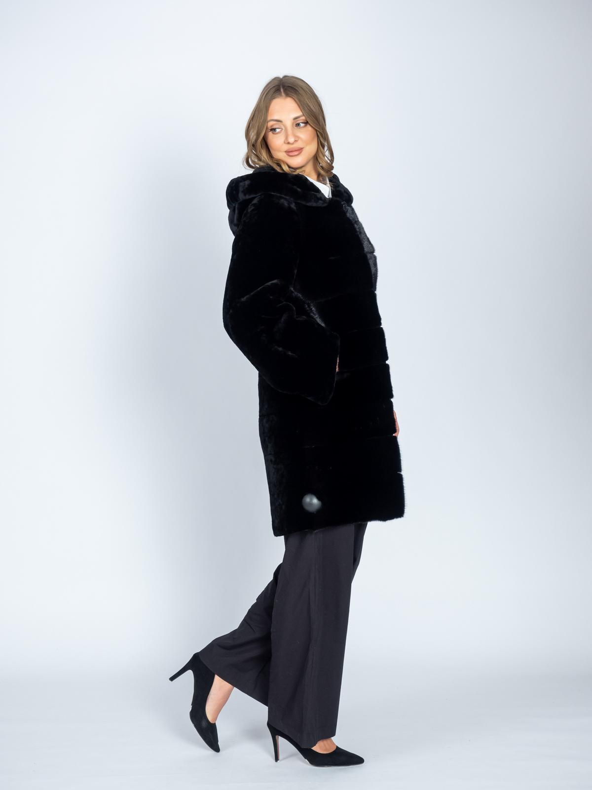 Шуба женская из меха овчины ADAM FURS Мариэтта