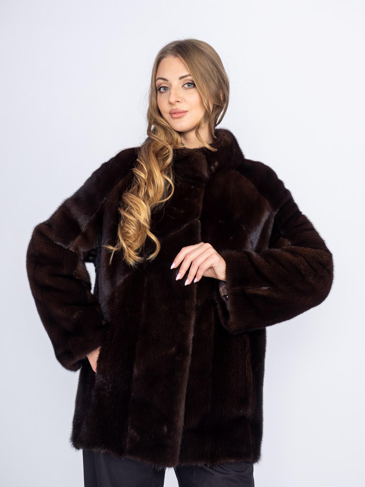 Шуба из меха норки женская Меховая Мода 514-1