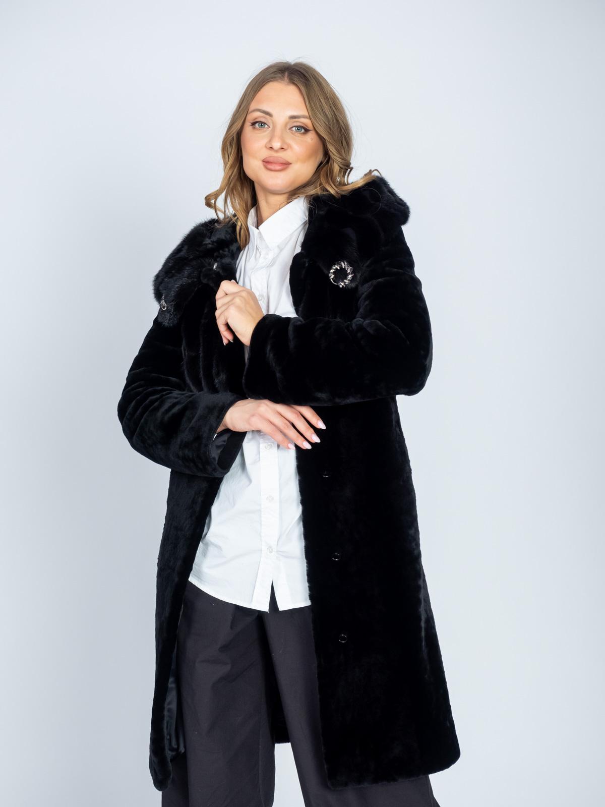 Шуба женская из меха овчины МиРель 724-М