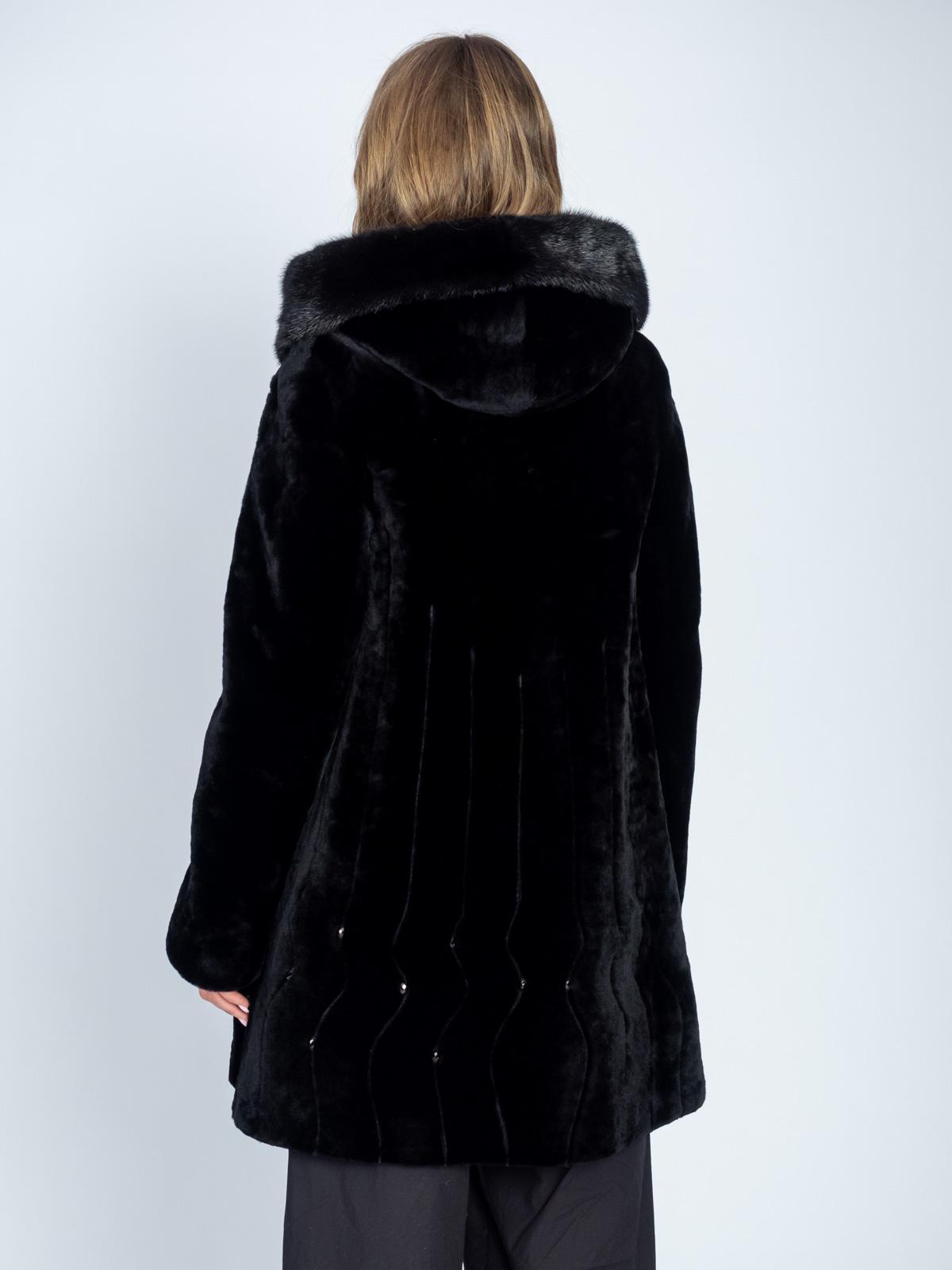 Шуба женская из меха овчины VERA&NIKA ШСР-72478