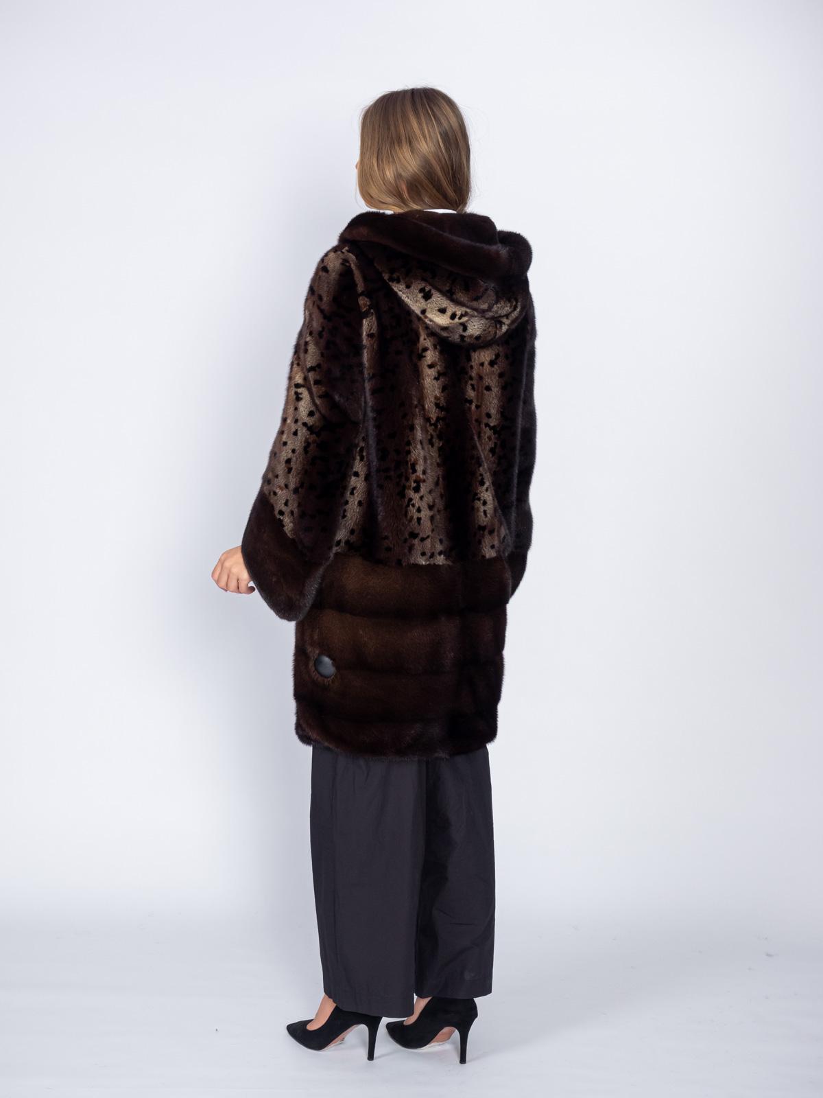 Шуба из меха норки женская Меховая Мода 453-34