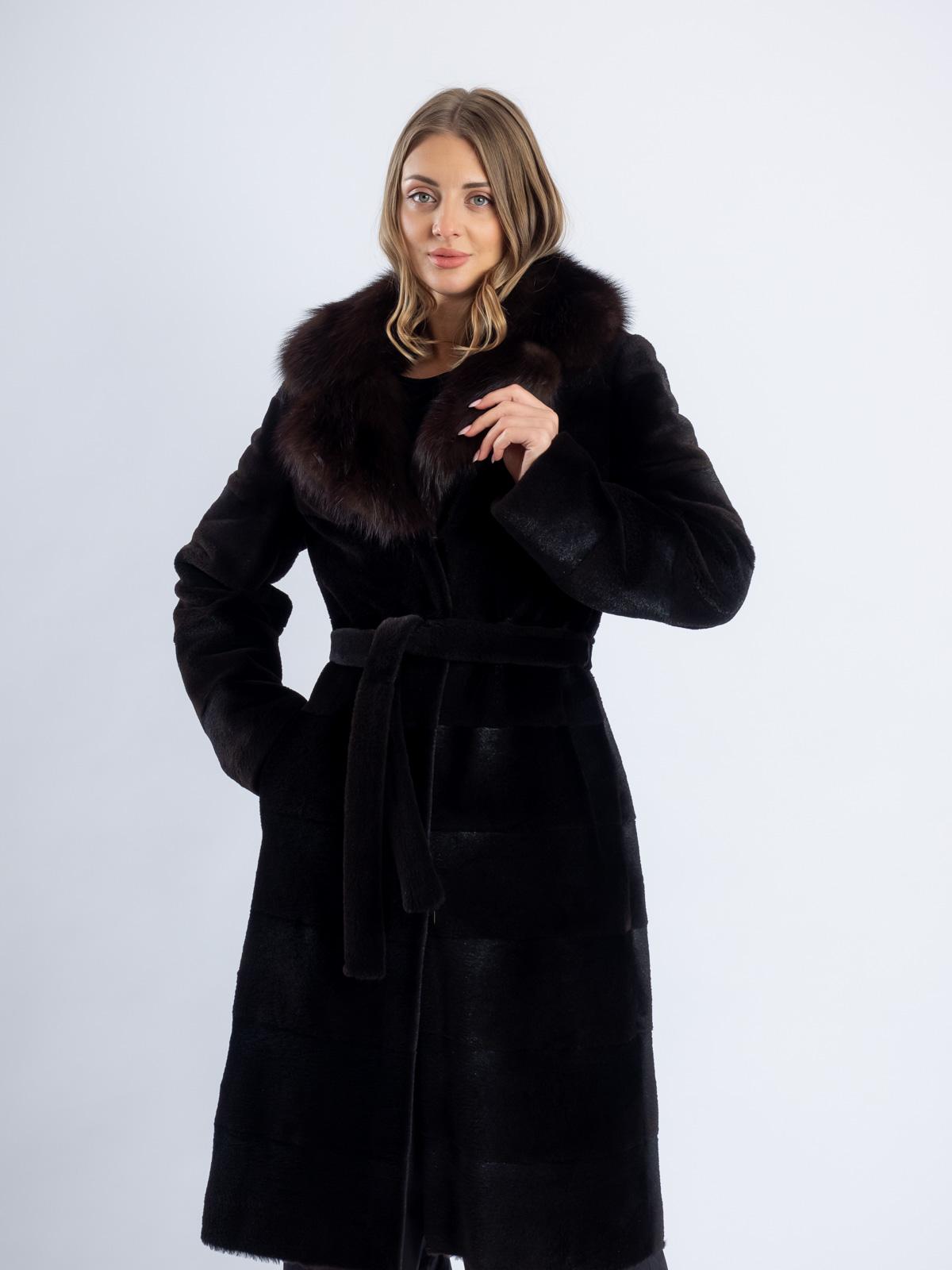 Шуба из меха нутрии женская Золотой Олимп Камила